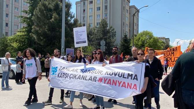 1 Mayısta basın emekçileri de alanlardaydı