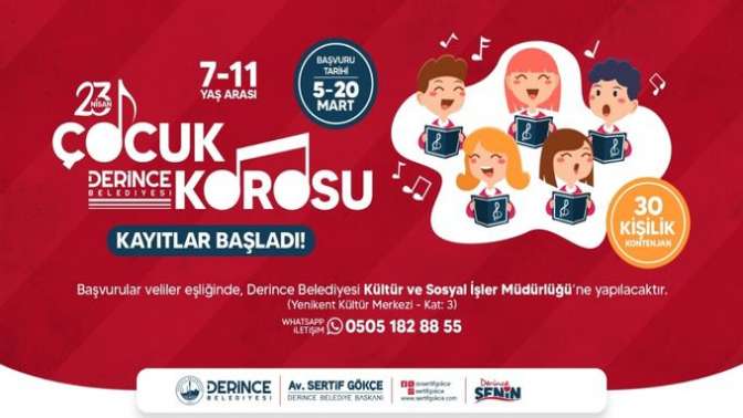 23 Nisan Çocuk Korosu Kayıtları Başladı