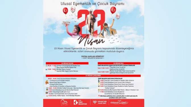 23 Nisan’da İzmit’i çocukların neşesi saracak!