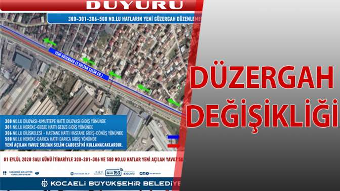 4 Düzergahta Değişiklik