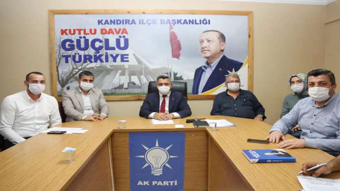 Ak Parti Kandırada kongre sonrası ile toplantı