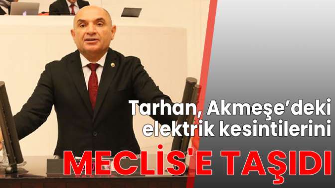 Akmeşe’deki elektrik kesintilerini Meclise taşıdı