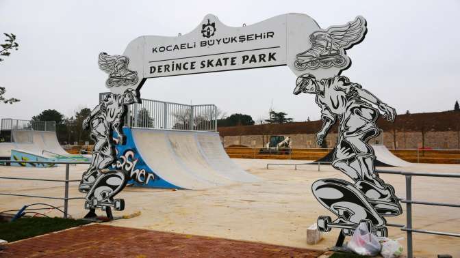 Artık Derinceli gençlerin de skate parkı var