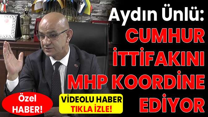 Aydın Ünlüden ittifak açıklaması!