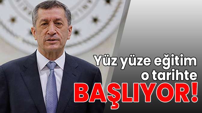 Bakan Selçuktan yüz yüze eğitim açıklaması