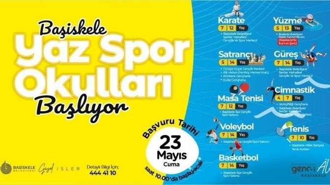 Başiskele Belediyesi 5. Yaz Spor Okulları Başlıyor