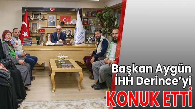 Başkan Aygün İHH Derince’yi Konuk Etti