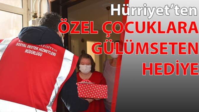 Başkan Hürriyet, özel çocuklarımızı pasta sürpriziyle gülümsetti