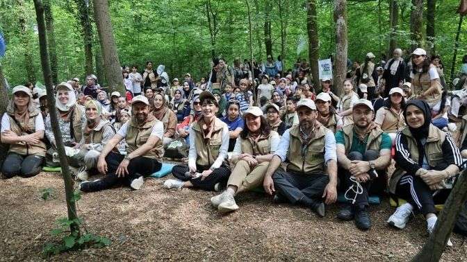 Bu yürüyüşte doğa ve değerler buluştu