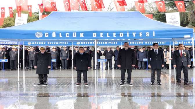 ÇANAKKALE ZAFERİ ŞEHİTLERİ GÖLCÜKTE TÖRENLERLE ANILDI