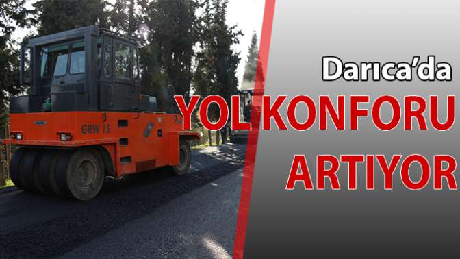 Darıca sahil parkı içerisinde yol konforu arttırılıyor