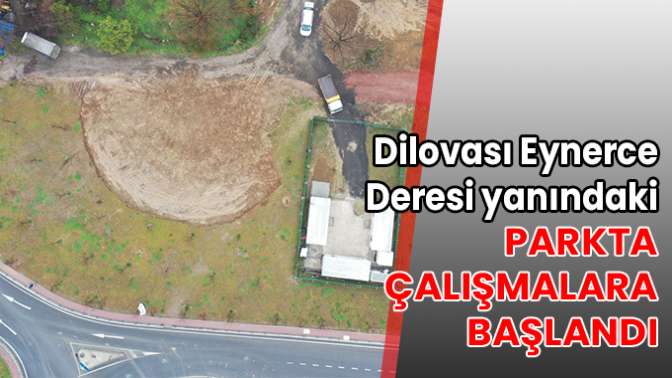 Dilovası Eynerce Deresi yanındaki parkta çalışmalara başlandı