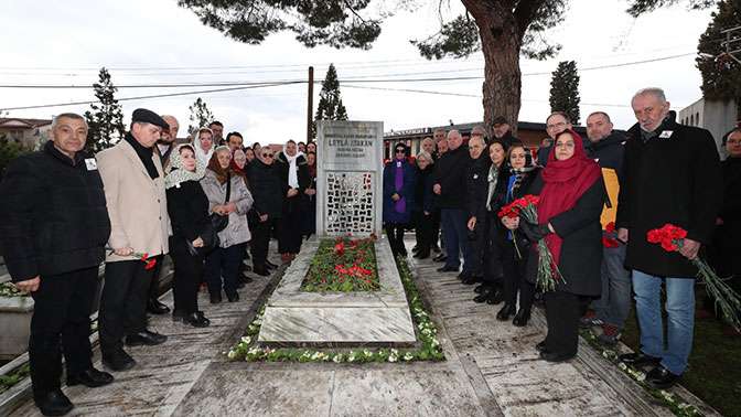 Efsane Başkan Leyla Atakan ve yol arkadaşları kabri başında anıldı