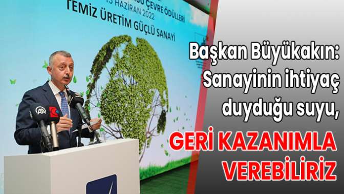 Geri kazanım suyu kapasitemiz yeterli