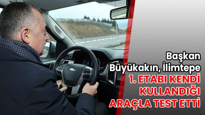 İLİMTEPE’YE ALTERNATİF BAĞLANTI YOLU OLACAK