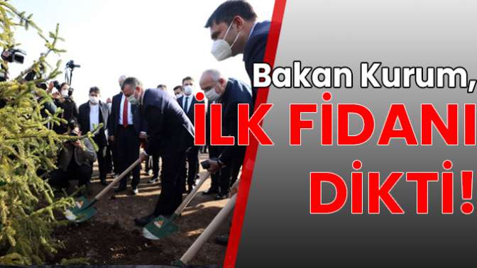 İlk fidan dikildi!