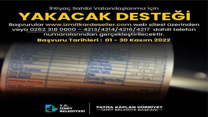 İzmit Belediyesi ihtiyaç sahiplerine bu yıl da yakacak yardımı yapacak