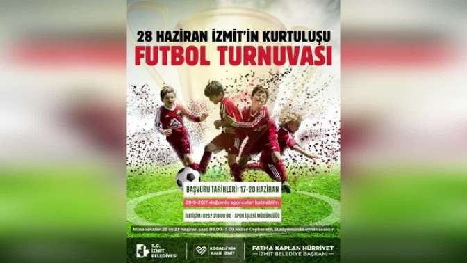 İzmit Belediyesi kurtuluş etkinlikleri kapsamında futbol turnuvası düzenleyecek