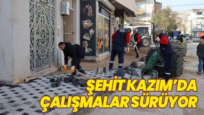 İzmit Belediyesi, Şehit Kazım Caddesi’nde çalışmalara tüm hızıyla devam ediyor