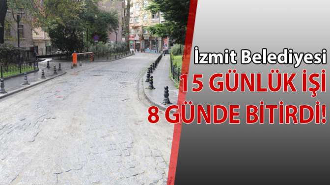 İzmit Belediyesinden Acısu’da jet hızında yenileme