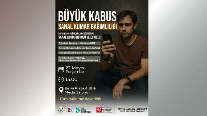 İzmit Belediyesinden “Davranışsal Bağımlılıkların Gölgesinde: Sanal Kumarın Rolü ve Etkileri” semineri
