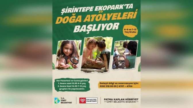 İzmit Belediyesinden doğa ile iç içe eğitim fırsatı