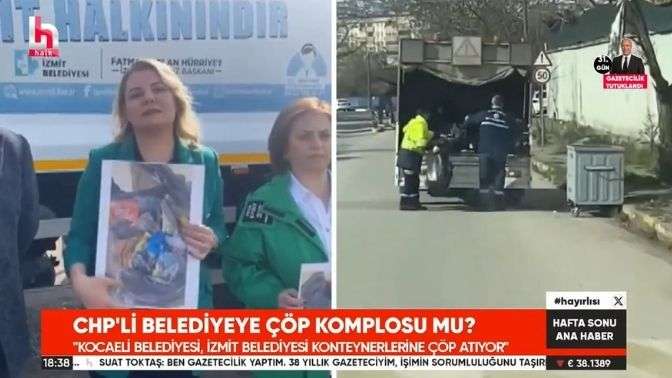 İzmit Belediyesine yapılan Çöp komplosu Halk TVde gündeme geldi