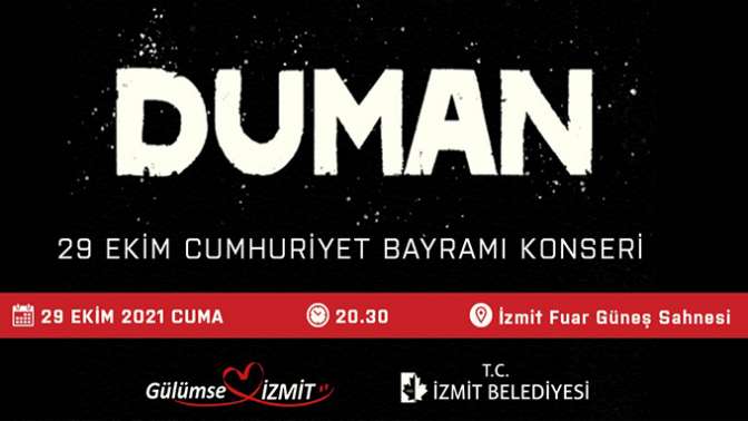 İzmit Duman konserine hazırlanıyor