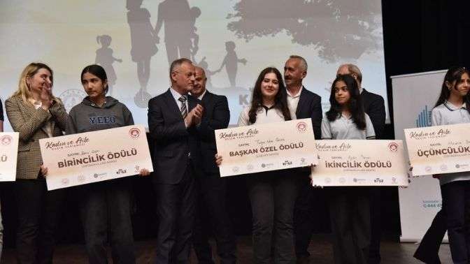 Kadın ve Aile Resim Yarışması’nda ödüller sahiplerini buldu