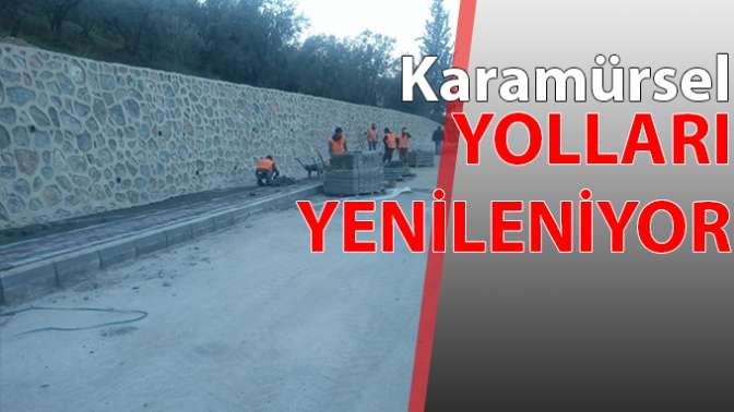 Karamürsel köy yolları yenileniyor