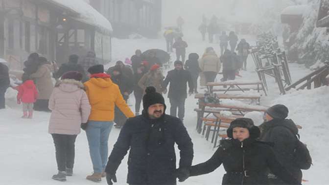 Kartepe'ye yılbaşında tatilci akını