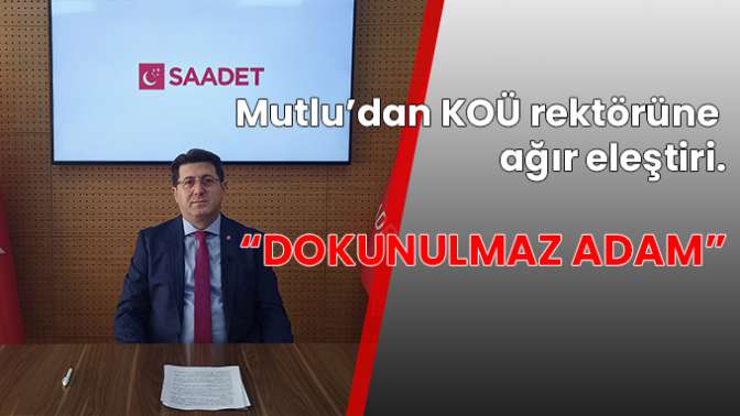 “Kocaeli Üniversitesini ODTÜ yapacağım” demişti...