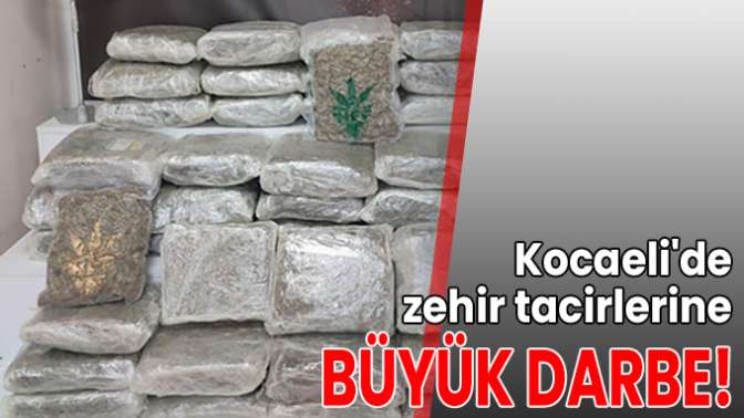 Kocaelide zehir tacirlerine büyük darbe!