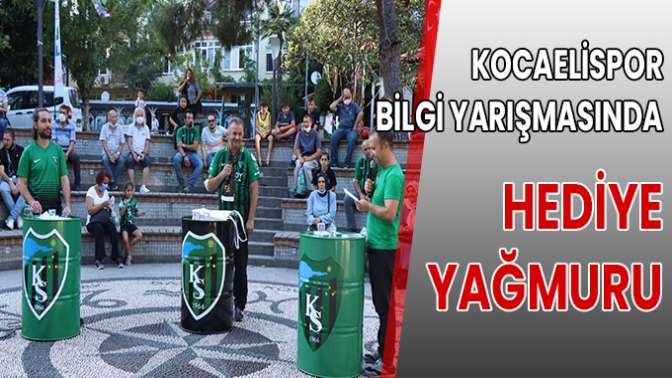 KOCAELİSPOR BİLGİ YARIŞMASINDA HEDİYE YAĞMURU