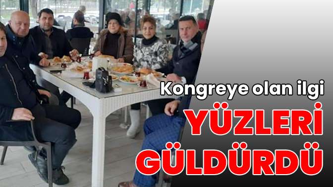 Kongreye olan ilgi yüzleri güldürdü