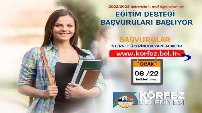 Körfez’de ‘eğitim desteği’ başvuruları başladı