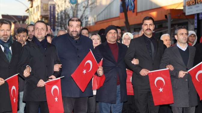 Körfez şehitler için tek yürek oldu