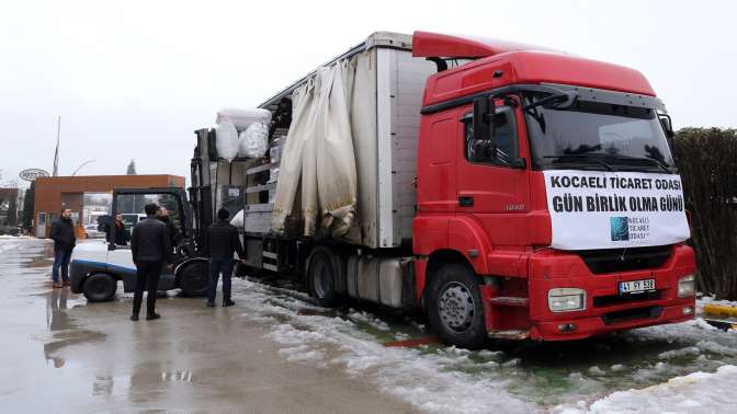 KOTO’nun yardım TIR’ları yola çıktı: Gün birlik olma günüdür