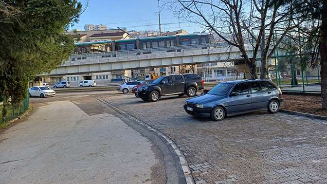 Kuruçeşme’de otopark alanı yenilendi