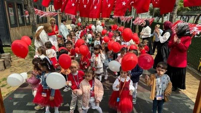 Minik yürekler 23 Nisan’ı gururla kutladı