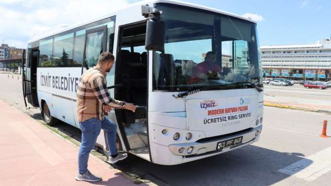 Modern Hayvan Pazarı’na ring servisi başladı