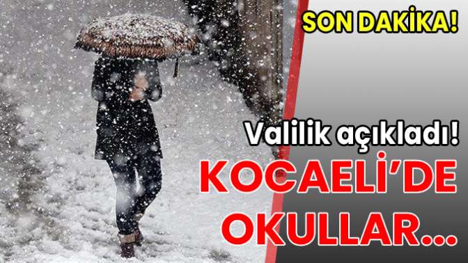 Okullar tatil edildi!