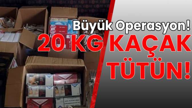 Polisten kaçak tütün operasyonu