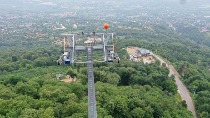 Teleferikte Derbent İstasyonu tamam