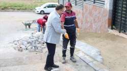 Başkan Gökçe çalışmaları yerinde inceledi