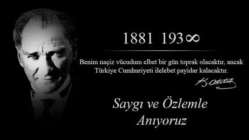 Başkan Sezer: Atatürk'ü saygı. şükran ve özlemle anıyoruz