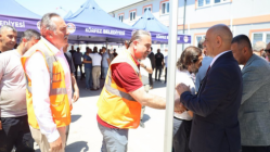 Başkan Söğüt personelle bayramlaştı