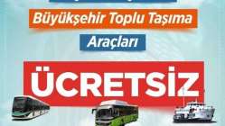 Bayram boyunca ulaşım ücretsiz