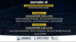Derince'de Mezarlık Ziyaretleri İçin Ücretsiz Servis