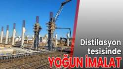 Distilasyon tesisinde yoğun imalat